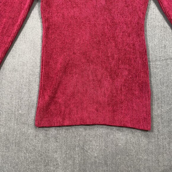 INC Ribbed Knit Long-Sleeve Mock Neck Sweater Keyhole Rayon/Nylon Womens Size S - Picture 9 of 11